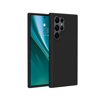 Etui Etteri Silicone Case do Samsung Galaxy S23 Ultra czarne