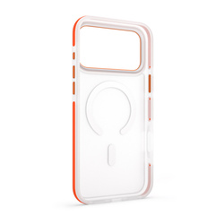 Etui Etteri Icy Mag do iPhone 17 Pro Max pomarańczowe