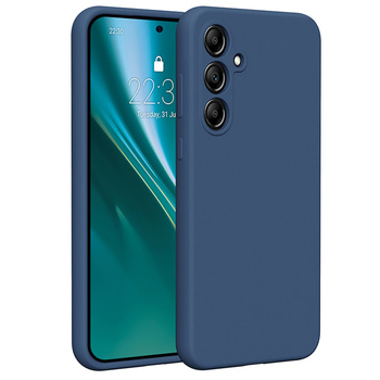 Etui Etteri Silicone Case do Samsung Galaxy A55 5G ciemnoniebieskie