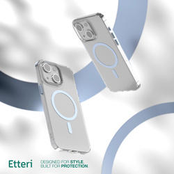 Etui Etteri Color Mag do iPhone 15 6,1" jasnoniebieskie