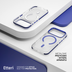 Etui Etteri Icy Mag do iPhone 17 Pro Max niebieskie