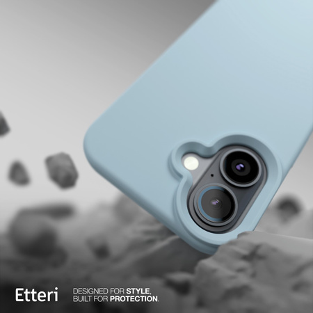 Etui Etteri Silicone Mag case do iPhone 17 jasnoniebieskie