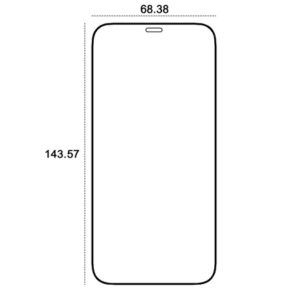 Etteri szkło hartowane 9D do iPhone 12 / 12 Pro 6,1"