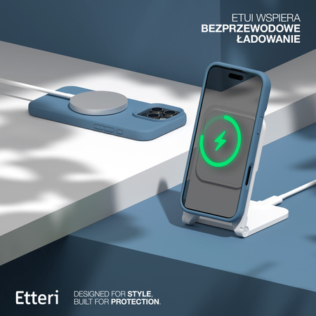 Etui Etteri Silicone Case do iPhone 16 Pro 6,3" ciemnoniebieskie