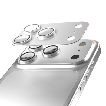 Etteri pełna ochrona aparatów do iPhone 17 Pro srebrna