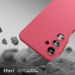 Etui Etteri Silicone Case do Samsung Galaxy A14 malinowe