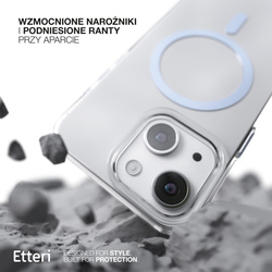 Etui Etteri Color Mag do iPhone 15 6,1" jasnoniebieskie