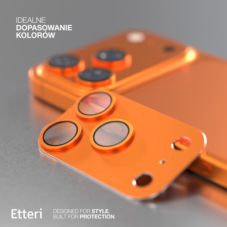 Etteri pełna ochrona aparatów do iPhone 17 Pro pomarańczowa