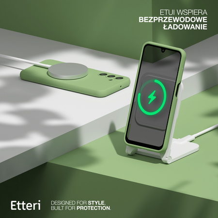 Etui Etteri Silicone Case do Samsung Galaxy A55 5G jasnozielone