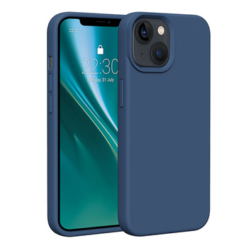 Etui Etteri Silicone Case do iPhone 13 6,1" ciemnoniebieskie