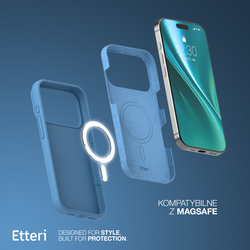 Etui Etteri Silicone Mag do iPhone 17 Pro ciemnoniebieskie