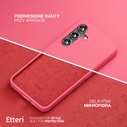 Etui Etteri Silicone Case do Samsung Galaxy S25 malinowe