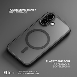 Etui Etteri Matt Mag do iPhone 17 Air czarne