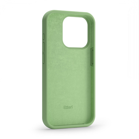 Etui Etteri Silicone Case do iPhone 15 Pro 6,1" jasnozielone
