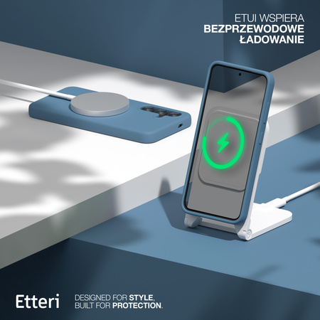 Etui Etteri Silicone Case do Samsung Galaxy S25 Plus ciemnoniebieskie