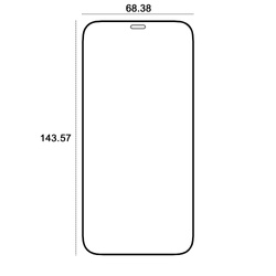 Etteri szkło hartowane 9D do iPhone 12 / 12 Pro 6,1"