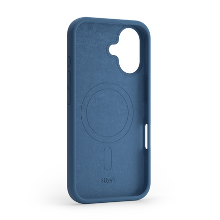 Etui Etteri Silicone Mag do iPhone 16 6,1" ciemnoniebieskie