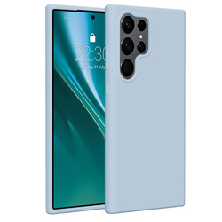 Etui Etteri Silicone Case do Samsung Galaxy S23 Ultra jasnoniebieskie