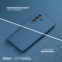 Etui Etteri Silicone Case do Samsung Galaxy S24 FE ciemnoniebieskie