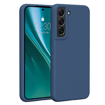 Etui Etteri Silicone Case do Samsung Galaxy S22 ciemnoniebieskie