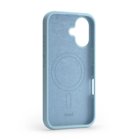 Etui Etteri Silicone Mag do iPhone 16 Plus 6,7" jasnoniebieskie