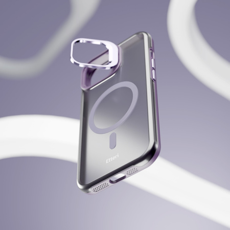 Nakładka Etteri Morning Fog do iPhone 15 Pro 6,1" fioletowa