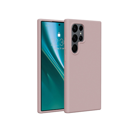 Etui Etteri Silicone Case do Samsung Galaxy S25 Ultra jasnoróżowe