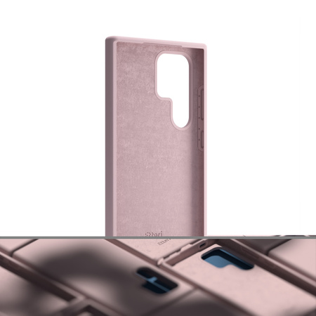 Etui Etteri Silicone Case do Samsung Galaxy S23 Ultra jasnoróżowe