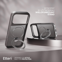 Etui Etteri Matt Mag Ring do iPhone 17 Pro Max szare
