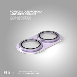 Etteri pełna ochrona aparatów do iPhone 17 różowa