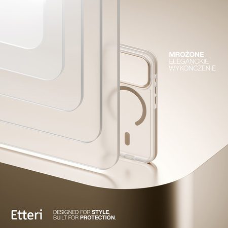 Etui Etteri Icy Mag do iPhone 17 Pro Max złote