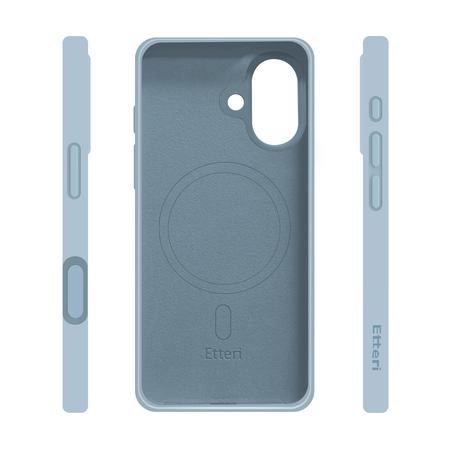 Etui Etteri Silicone Mag case do iPhone 17 jasnoniebieskie