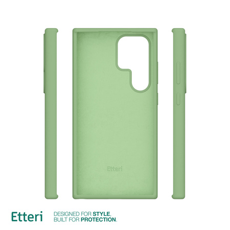 Etui Etteri Silicone Case do Samsung Galaxy S23 Ultra jasnozielone