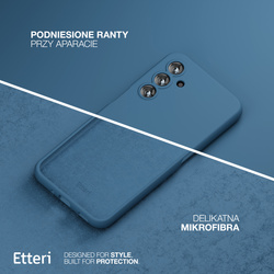 Etui Etteri Silicone Case do Samsung Galaxy A55 5G ciemnoniebieskie