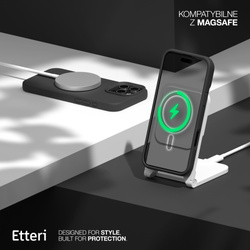 Etui Etteri Silicone Mag do iPhone 12 / 12 Pro 6,1" czarne